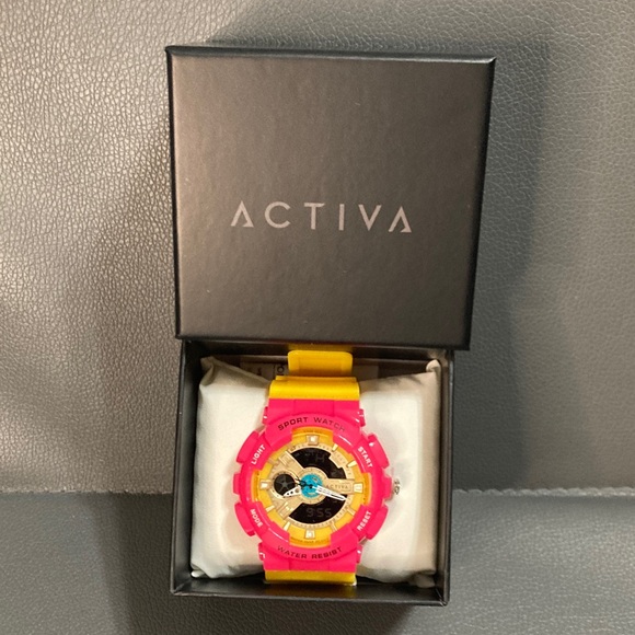 Pink Lemonade! Activa Unisex Sports watch 50mm ACW499-019 - Picture 2 of 8